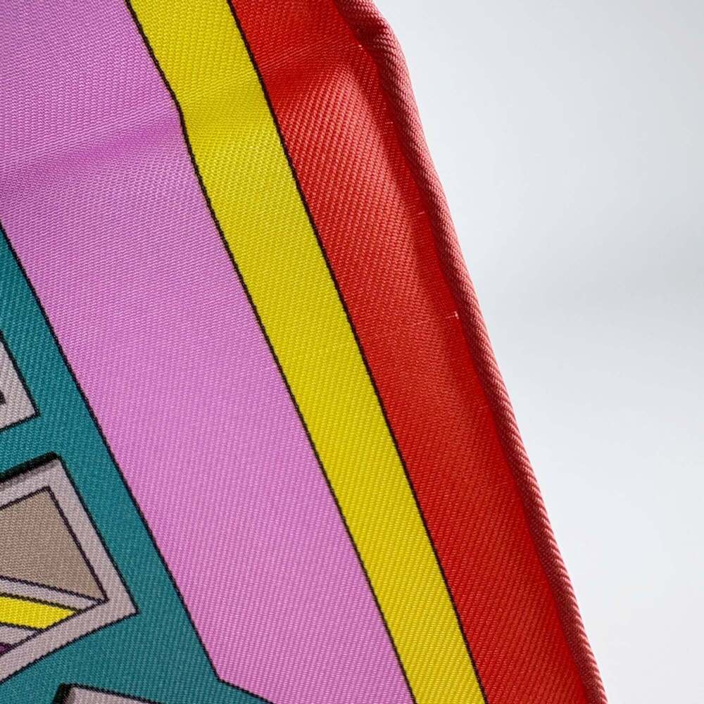 HERMES Pink Silk Scarf - Picture 3 of 4